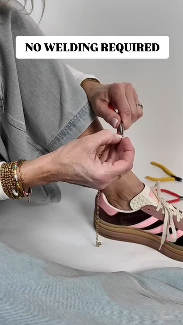 No welding required. No expensive equipment. Everything you need to get started is included. I love this #permanentjewelrybusiness of mine. Comment PERMANENT below to learn how to start your own permanent jewelry biz.